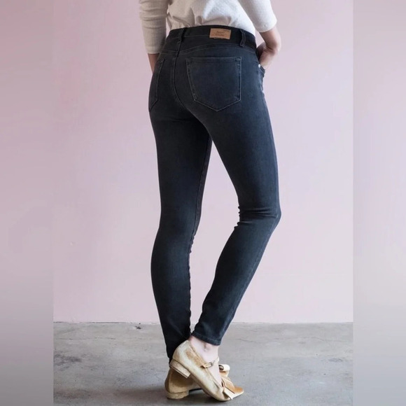 Fathers Daughter Denim,  Hanna Mid Rise Skinny in Charcoal, size 28 - Picture 2 of 11